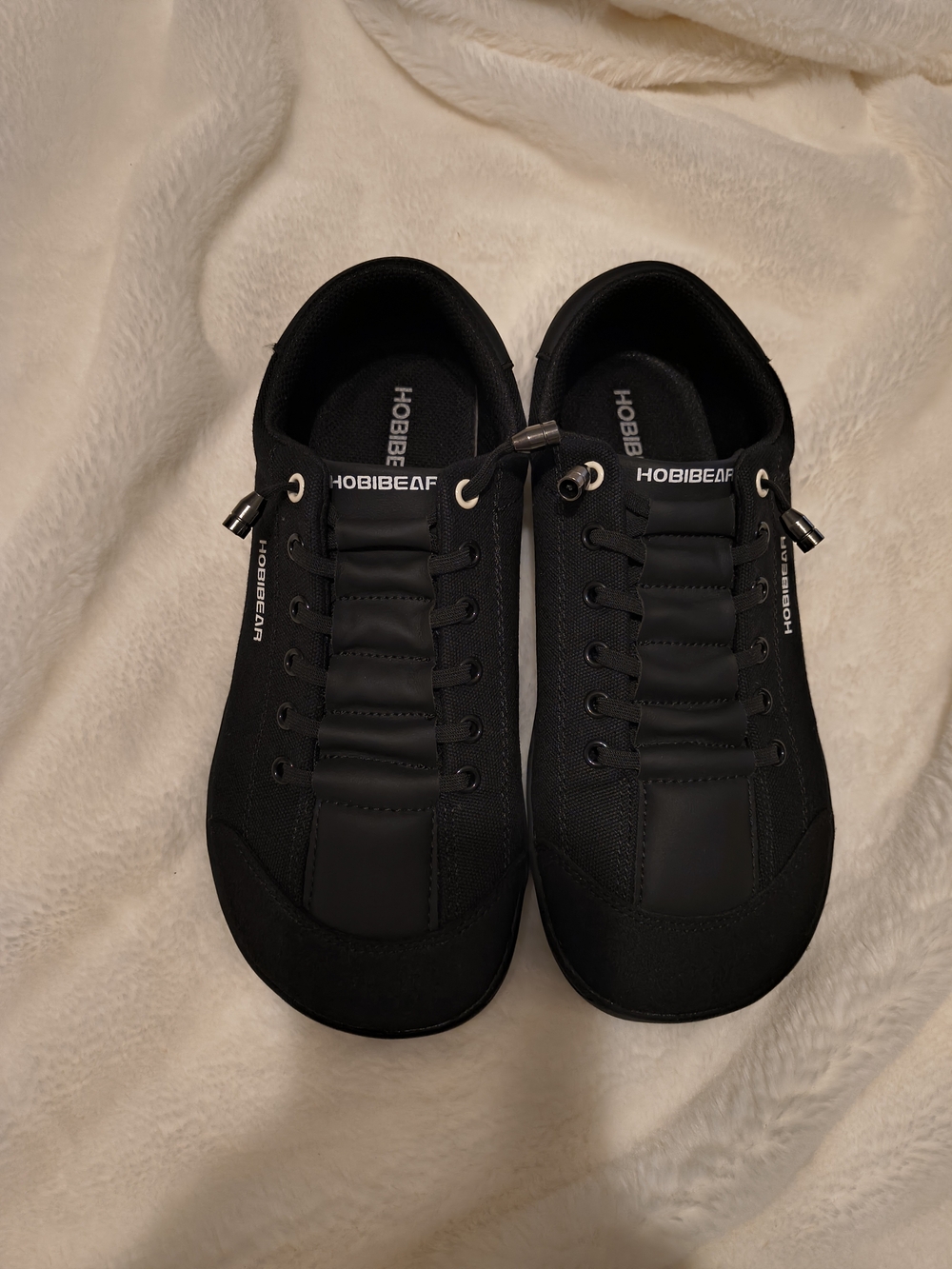 Hobibear Womens Black Casual Sneakers